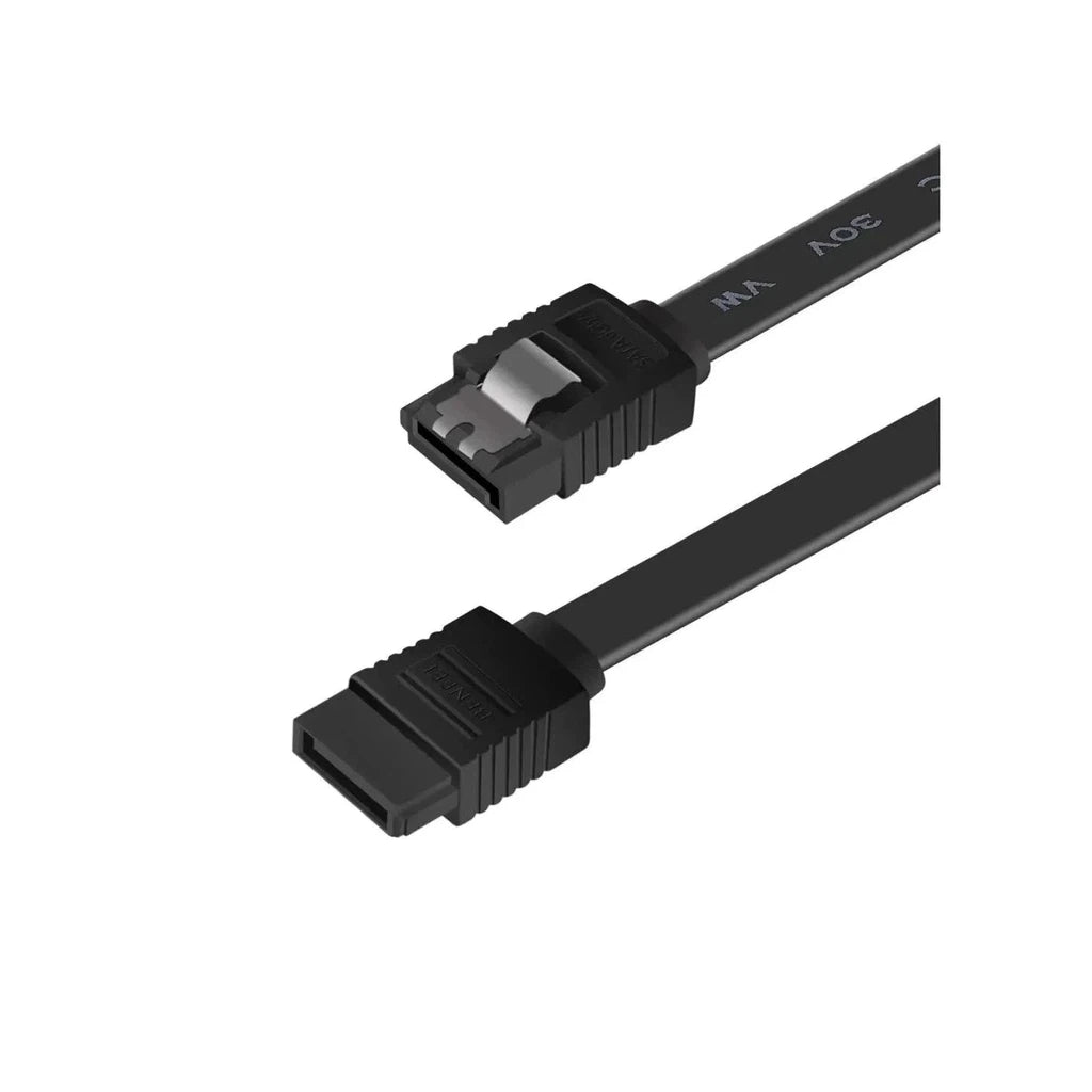 New 45cm SATA III Cable Lead Hard Drive Data Black HIGH QUALITY