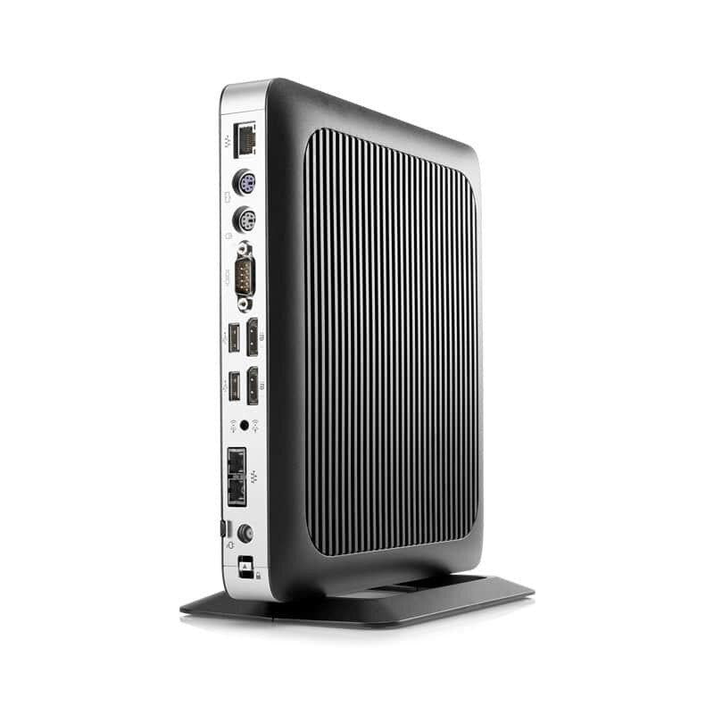 HP T630 Thin Client Windows 11 Pro Mini PC AMD GX-420GI Radeon R7E 128GB SSD VGA DisplayPort USB 3.0 USB 2.0 - Good Refurbished
