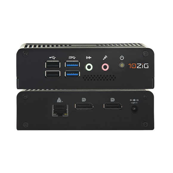 10Zig 6148v Tiny PC Windows 11 AMD Ryzen V1202B 8GB RAM 128GB SSD + 8GB(On-Board) 4x DisplayPort USB C USB 3.0 -  Good Refurbished