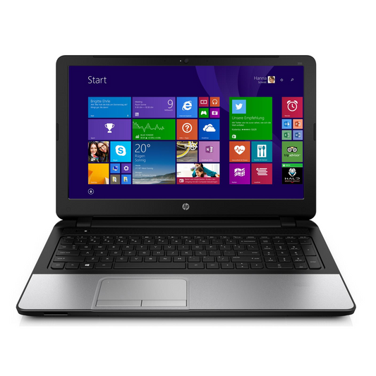 HP 350 G1 Windows 11 Laptop Intel i3 8GB RAM 128GB SSD 15" HD Webcam DVD BT WiFi Silver Colour - Very Good - Refurbished