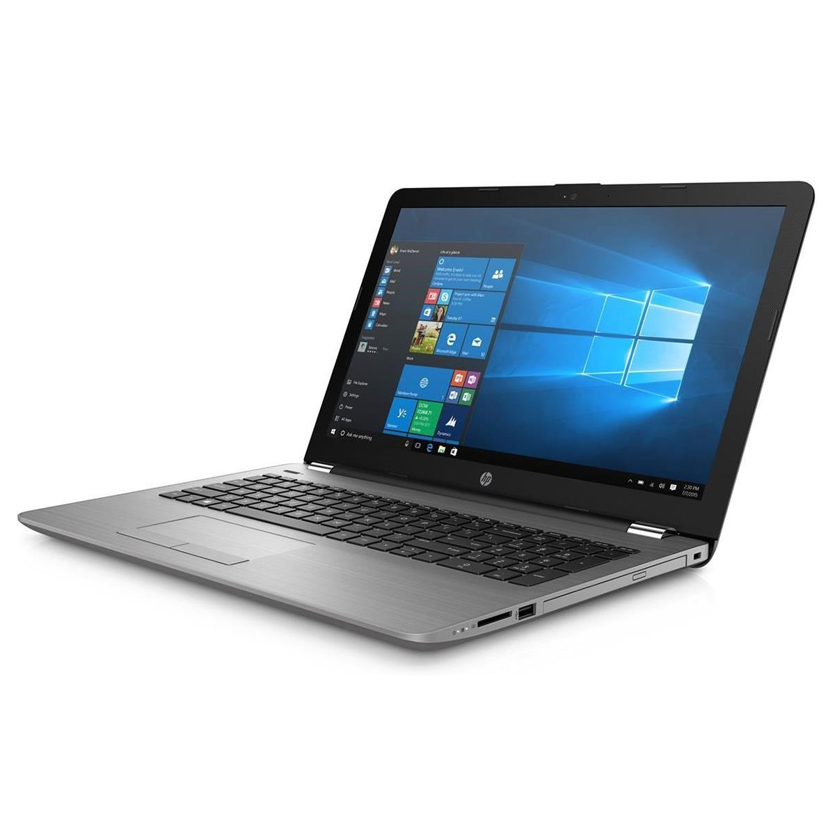 HP 250 G6 Windows 11 Laptop Intel i5 8GB RAM 128GB SSD 15" HD Webcam DVD BT WiFi Silver Colour - Good - Refurbished