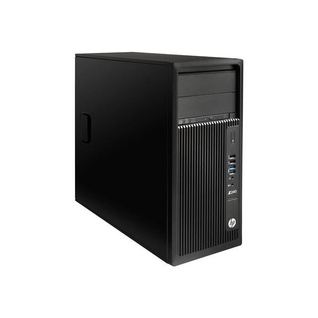 HP Z240 Workstation Tower Windows 11 Desktop PC Intel Core i5 8GB RAM 1TB Storage DisplayPort, USB 3.0 - Good Refurbished