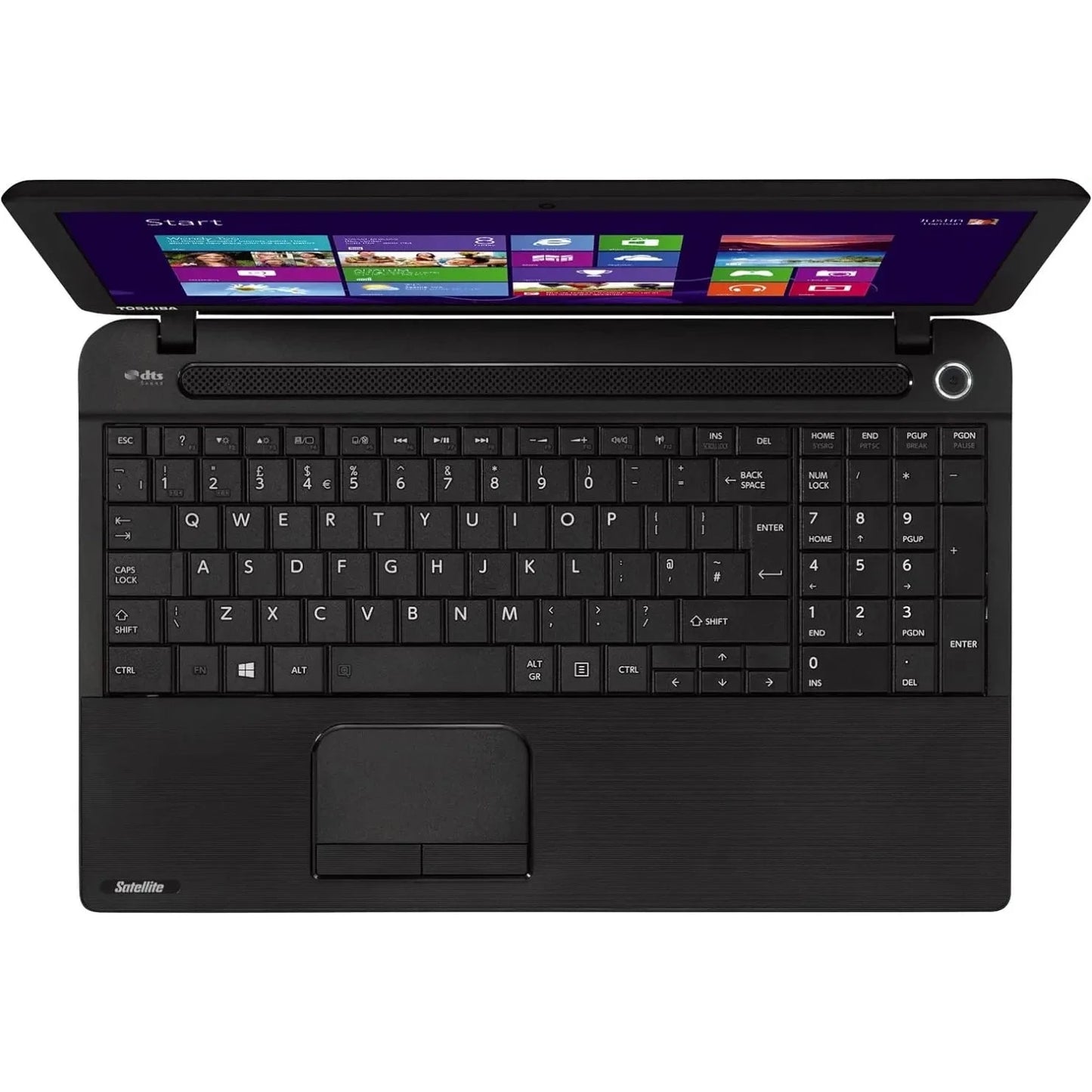 Toshiba Satellite Pro C50-A-1E4 Windows 11 15" Core I5 8GB RAM 500GB Storage HD Webcam, DVD, Wifi, BT  - Very Good – Refurbished